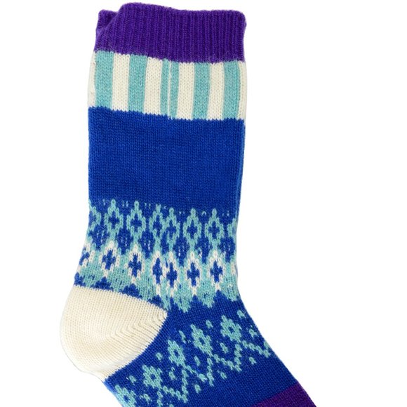 Burberry Wool Cashmere Multi-Color Patchwork Socks - Picture 2 of 4